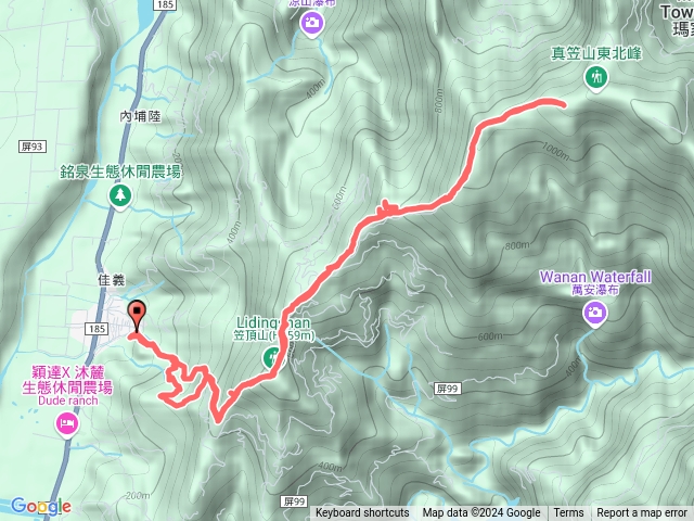 笠頂山+真笠山西南峰+真笠山預覽圖