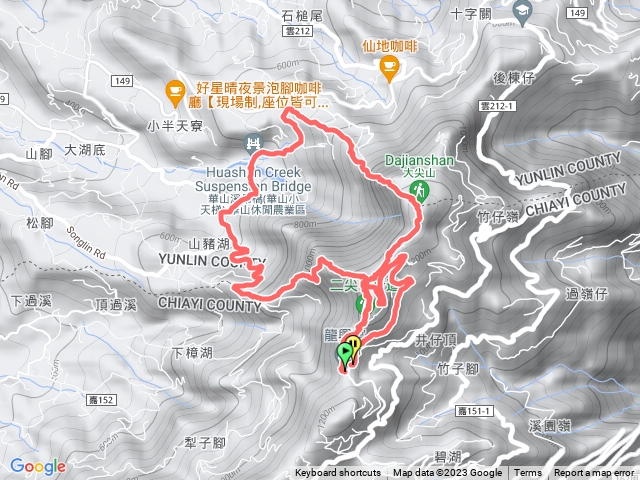 嘉義二尖山、大尖山環狀(經華山土石流教育園區) 2023-11-27_11-13-20