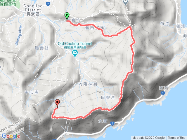 雪山尾稜下嶐嶺古道