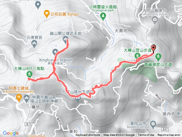 大棟山、關公嶺來回