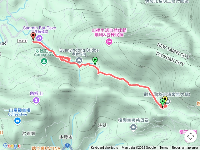 觀音洞瀑布步道來回+蝙蝠洞