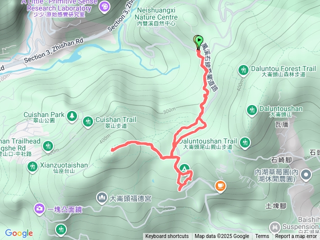 太陽廣場、碧溪步道、碧山露營區、大崙尾山預覽圖