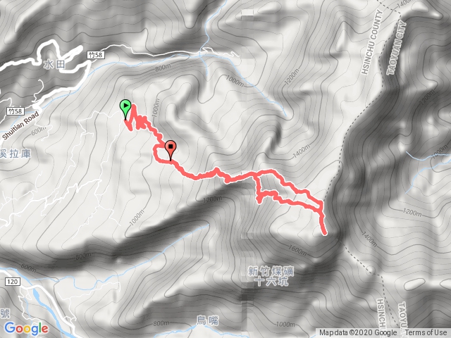 鳥嘴山、北得拉曼布道