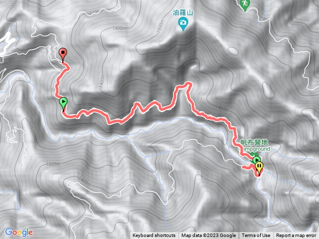 油羅山林道南線8k麥巴來溪攔砂壩