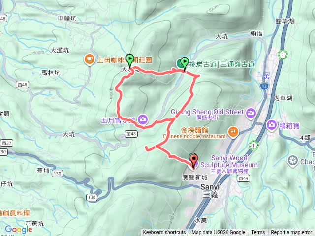 木雕博物館往三通嶺O形預覽圖