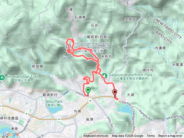 鯉魚山、碧山巖、圓覺瀑布、大溝溪