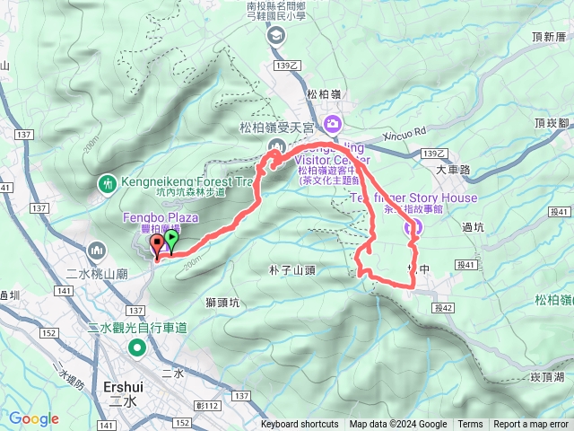 二水到受天宮、松柏坑山預覽圖