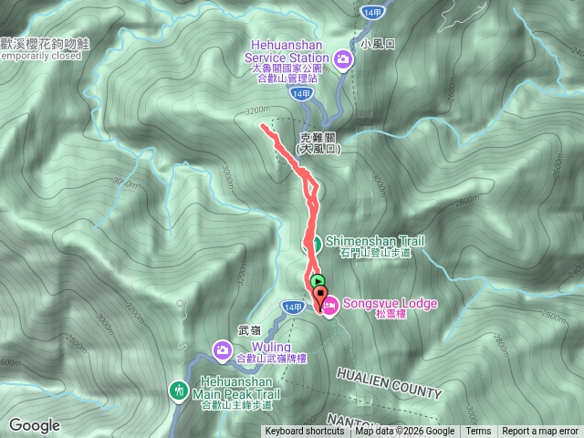 石門山走哈哈山到石門北峰預覽圖