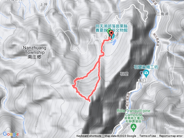 光天高、向天湖
