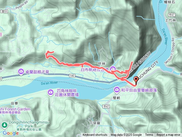 大克山南峰、白布帆山