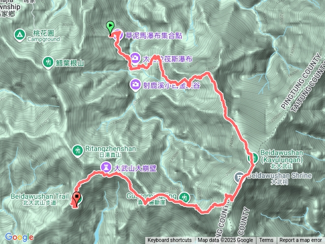 男人之路/舊筏灣經旗鹽主山上北大武山[初階探勘艱難地形]預覽圖