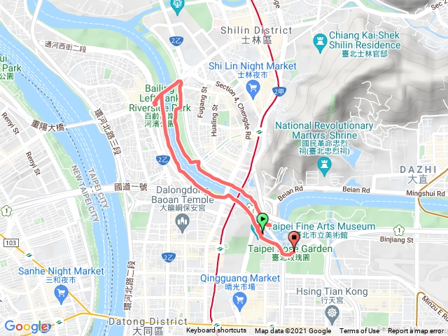 台北河濱公園 自行車道－林安泰古厝～白百齡橋