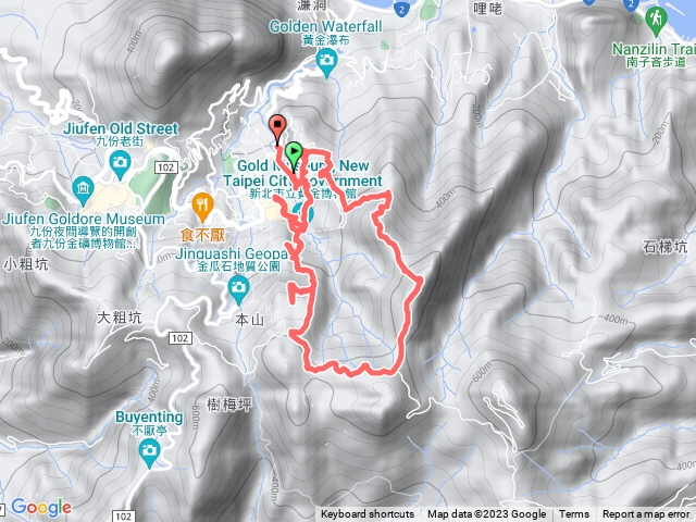 無耳茶壺山、半屏山小O型
