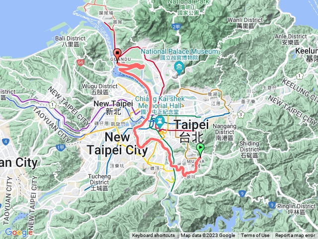 2023年臺北大縱走：尋寶任務臺北大縱走第八段：捷運動物園站至捷運關渡站[河濱自行車道]20230402153821