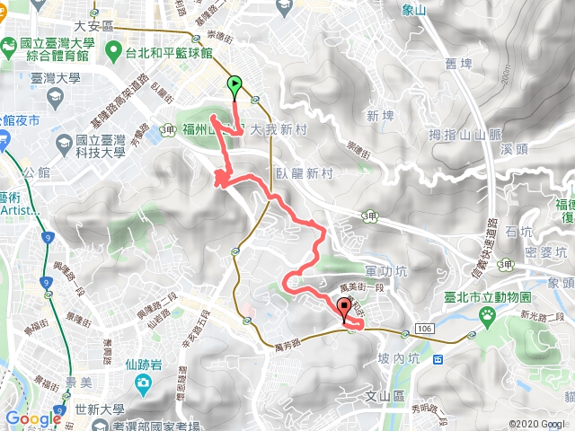 麟光捷運站→福州山→中埔山→軍功山→萬芳社區站