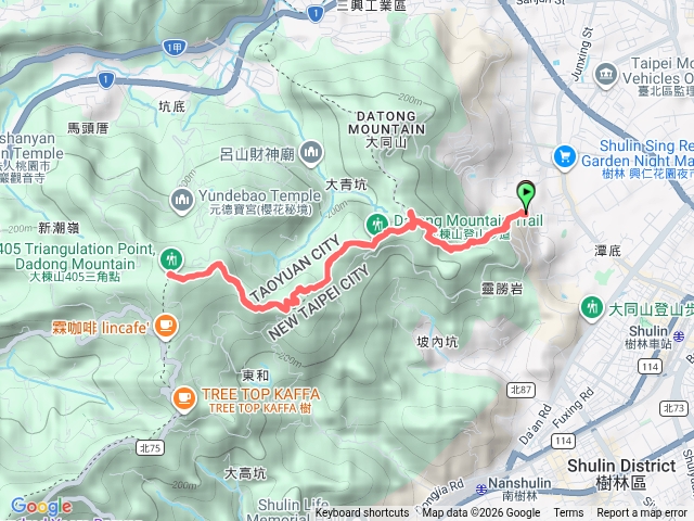 樹林區大棟山（經大同山、青龍嶺）