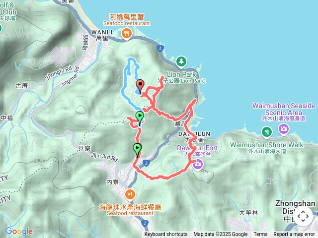 基隆大路嶺古道-瑪鋉三山-大武崙澳古道-澳底漁港-情人湖步道8字行