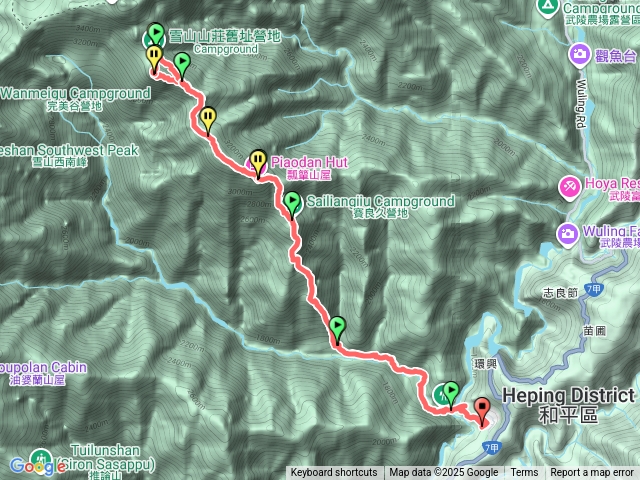 志佳陽+雪山南峰（新路上、舊路下）
