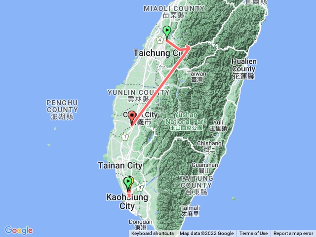 屋我尾登山的路線軌跡