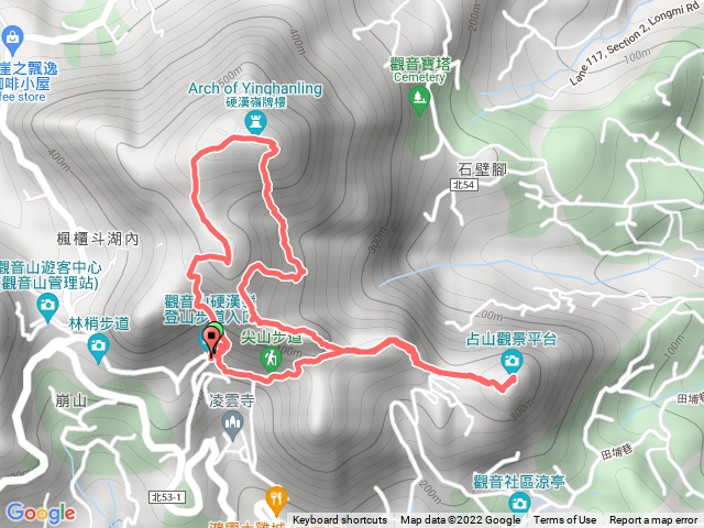 觀音山攀岩路線+尖山