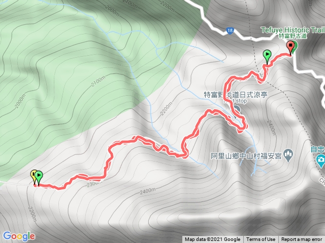 特富野古道（至3.9k）