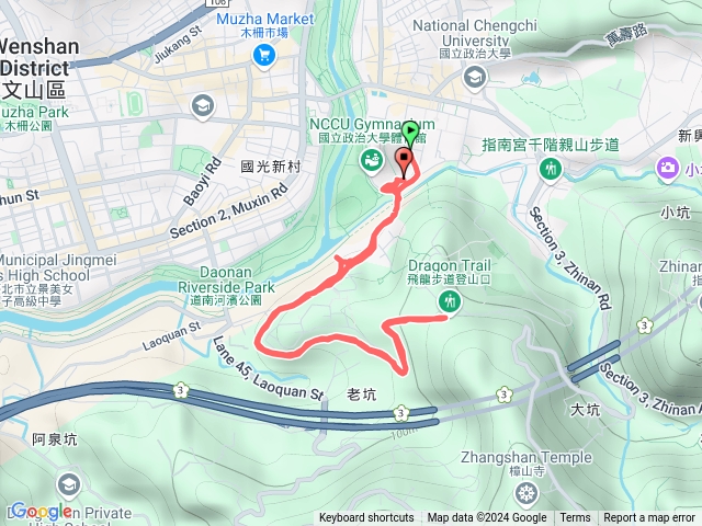 貓空路跑預覽圖