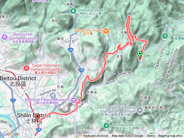 鐵牛_聖人瀑布縱走士林捷運站