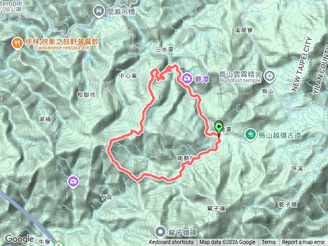 灣潭站-南勢坑古道-北宜古道-下洞山-北宜古道百年土地公-頂河崙-中心崙山-灣潭古道-灣潭(幸福隊)預覽圖