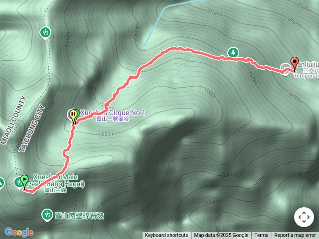 雪山主峰三六九營地
