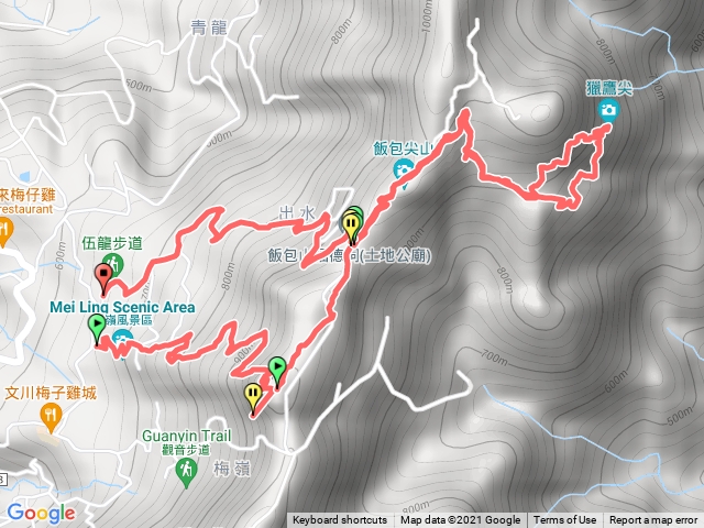 梅峰獵鷹伍龍O型縱走