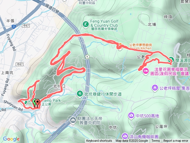 中正公園後山步道、旱溪源頭步道