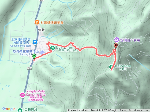 笠頂山4號登山步道上(單趟)預覽圖