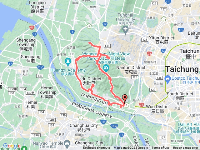 🔺台中/南大肚台地/竹山(成功嶺)➡️學田山➡️王田山➡️望高寮➡️大肚山➡️乞食崙➡️竹坑山➡️大尖山➡️三補公山