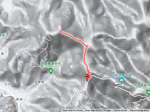 武界山連走獅凸魯山 橫屏山