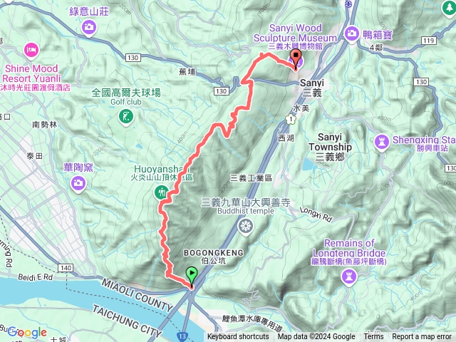 火炎山北鞍o型走預覽圖