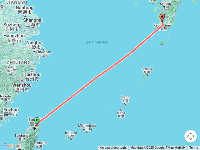 2025.05.1805.20基隆港往鹿兒島軌跡