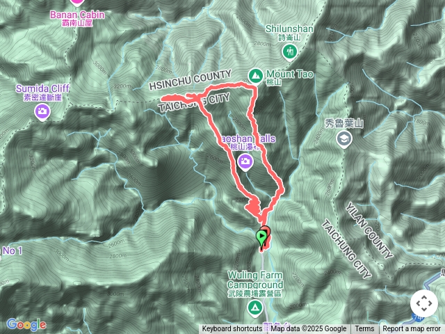 2025-04-26 武陵山莊～新達山屋～池有山～桃山O繞