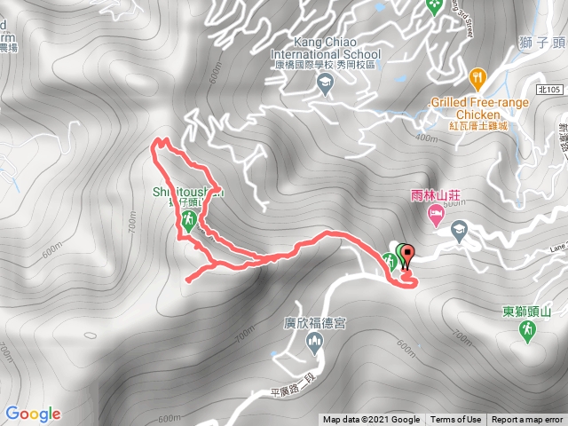 獅仔頭山登山步道，北山龍山寺，觀獅坪，獅仔頭山前峰，防蕃古碑，獅仔頭山