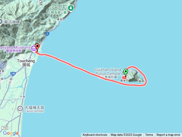 龜山島環湖繞島回程