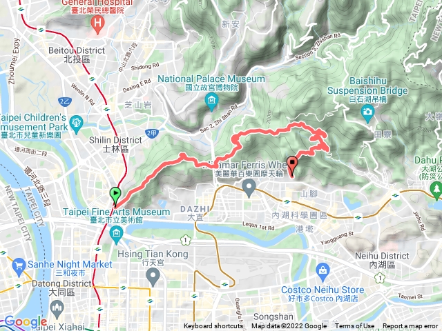 0213台北大縱走5-金龍產轉金面山步道內湖環山路下