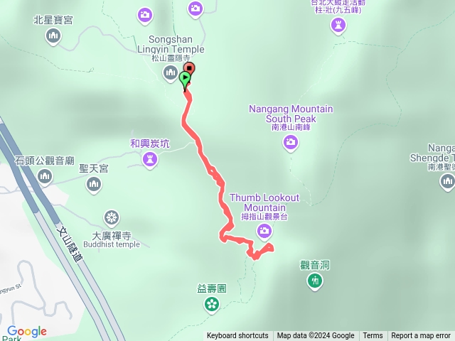 靈隱寺至拇指山