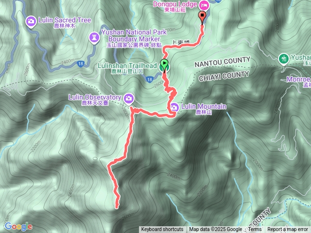 塔塔加(鹿林山登山口-鹿林山-鹿林前山-真鹿林山-石水山-真鹿林山-鹿林前山-鹿林山-上東埔停車場)預覽圖