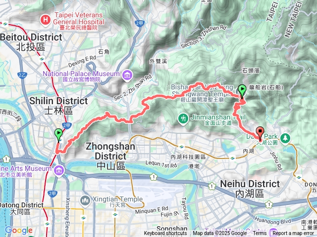 台北大縱走第五段（劍潭到內湖捷運站）
