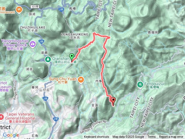 絹絲瀑布站-絹絲瀑布-擎天崗環形步道-後湖底古道-內雙溪古道-大崎頭步道