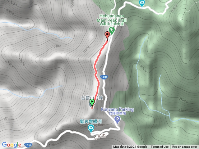 合歡南峰到合歡北峰