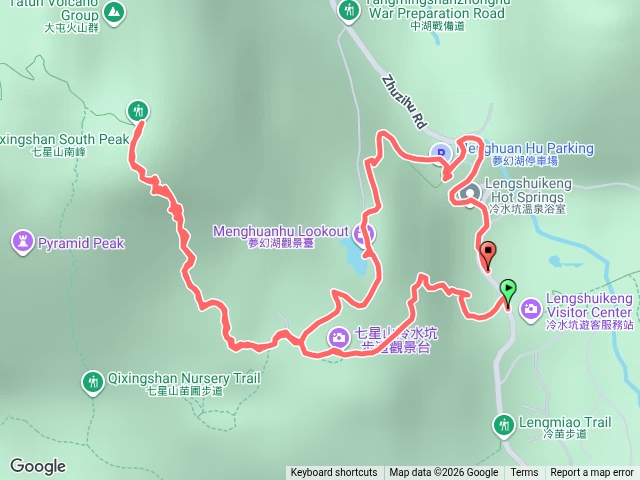 冷水坑停車場上七星山東峰-下原路-夢幻湖預覽圖