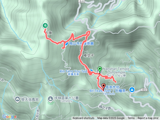 南山寺茶園就獅公髻尾山預覽圖