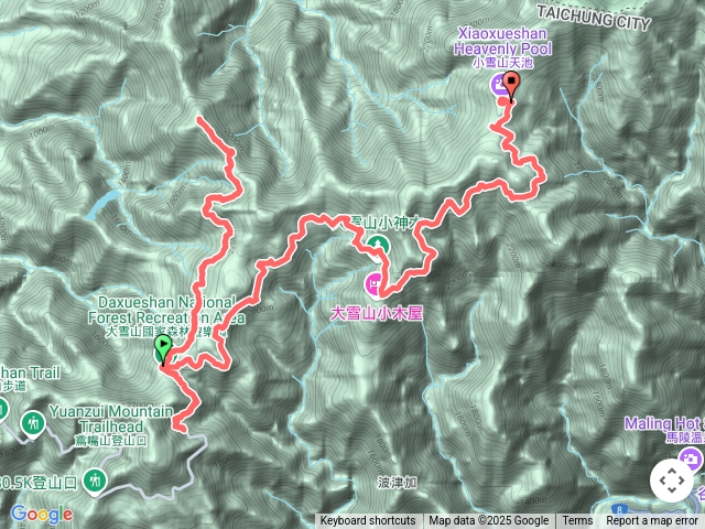 大雪山，烏石坑山