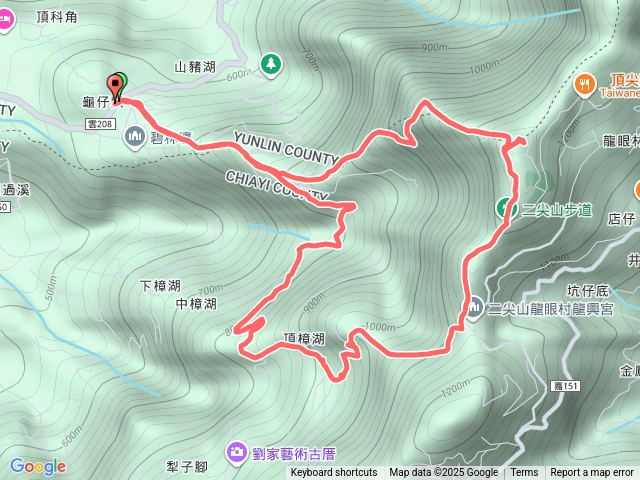 4-1上二尖山，經龍興宮下大眾爺廟P走