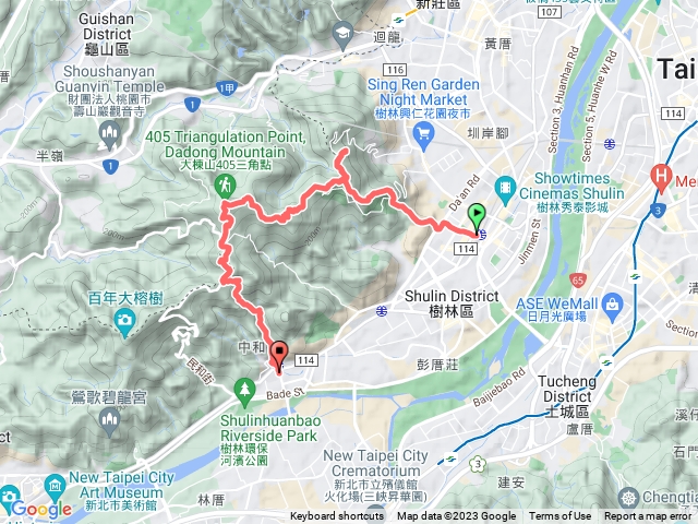 2023-01-29 樹林車站 大同山 青龍嶺 大棟山 山佳車站.gpx